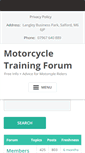 Mobile Screenshot of motorcycle-training-forum.com